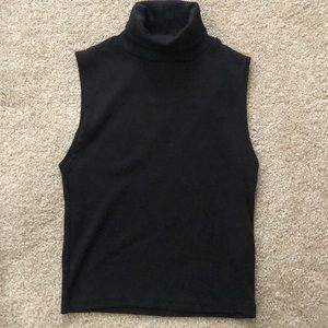 Zara black turtle neck tank